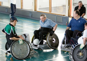 Celtic Warriors Rugby Team practice in NRH Sports hall